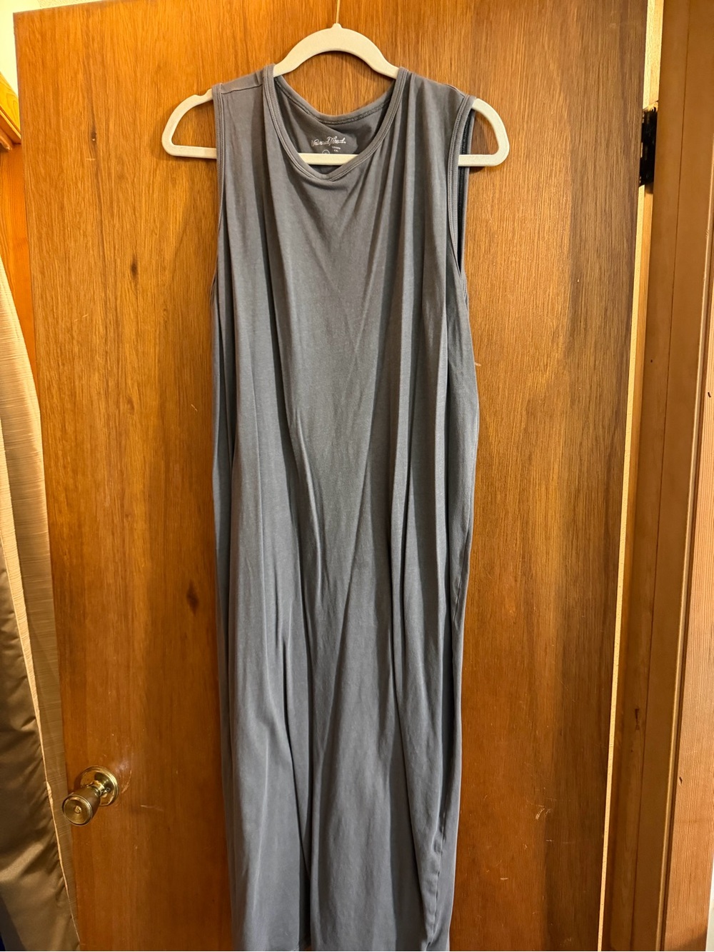 Universal Thread Sleeveless Maxi Dress in Slate Gray